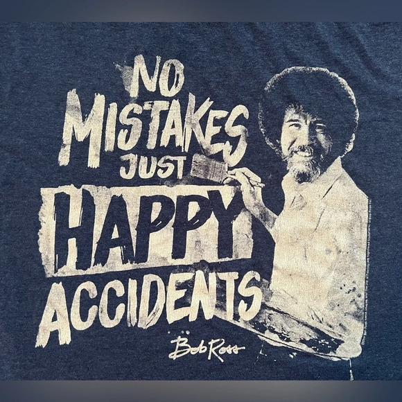 Bob Ross | mens logo t-shirt. Size: L - Picture 1 of 7